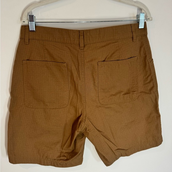 Taylor Stitch Camp Shorts Rip Stop 33 Button Fly Khaki Gorp Hiking Outdoor Beach - Picture 11 of 16